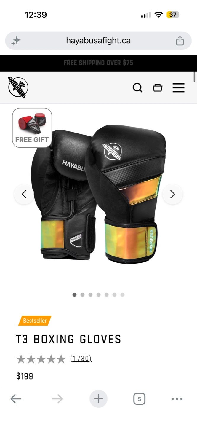 Hayabusa T3 Boxing Gloves & Headgear - photo 3