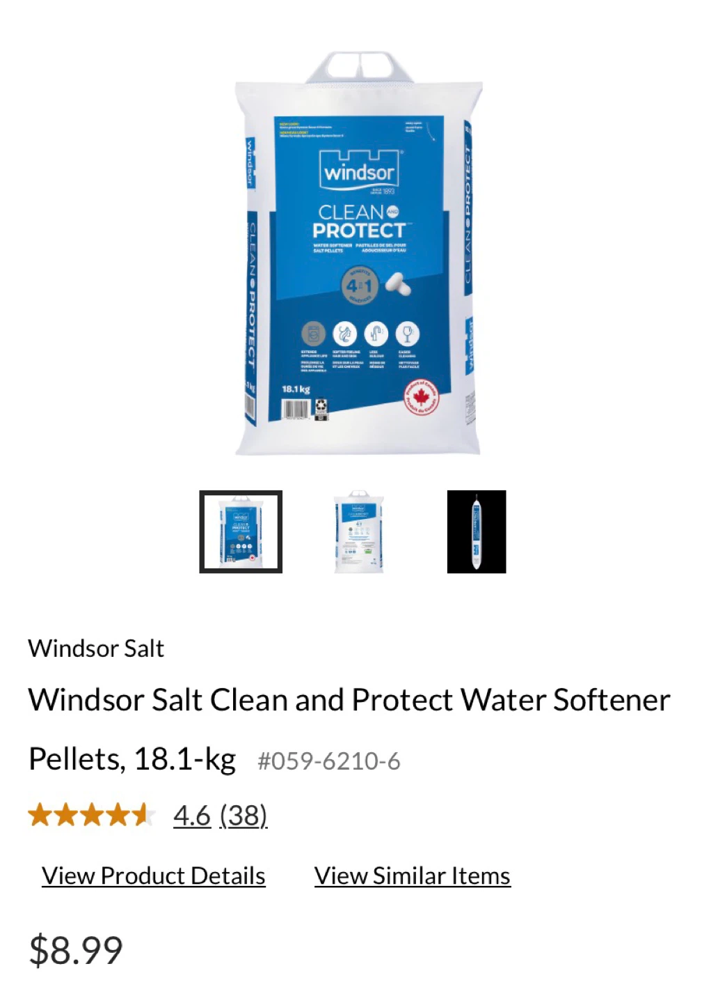 2Windsor Salt Clean and Protect Water Softener Pellets, 18.1-kg - photo 2