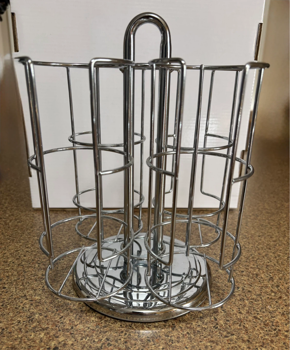 Chrome Revolving Tassimo Coffee Pod Holder