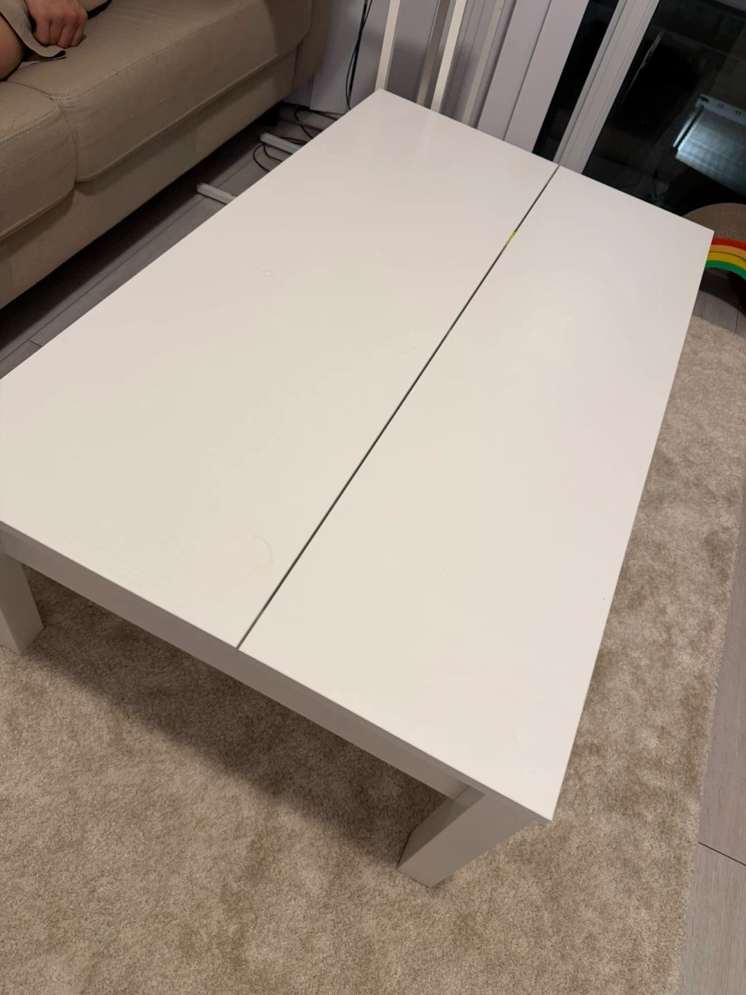 IKEA White Lift-Top Coffee Table