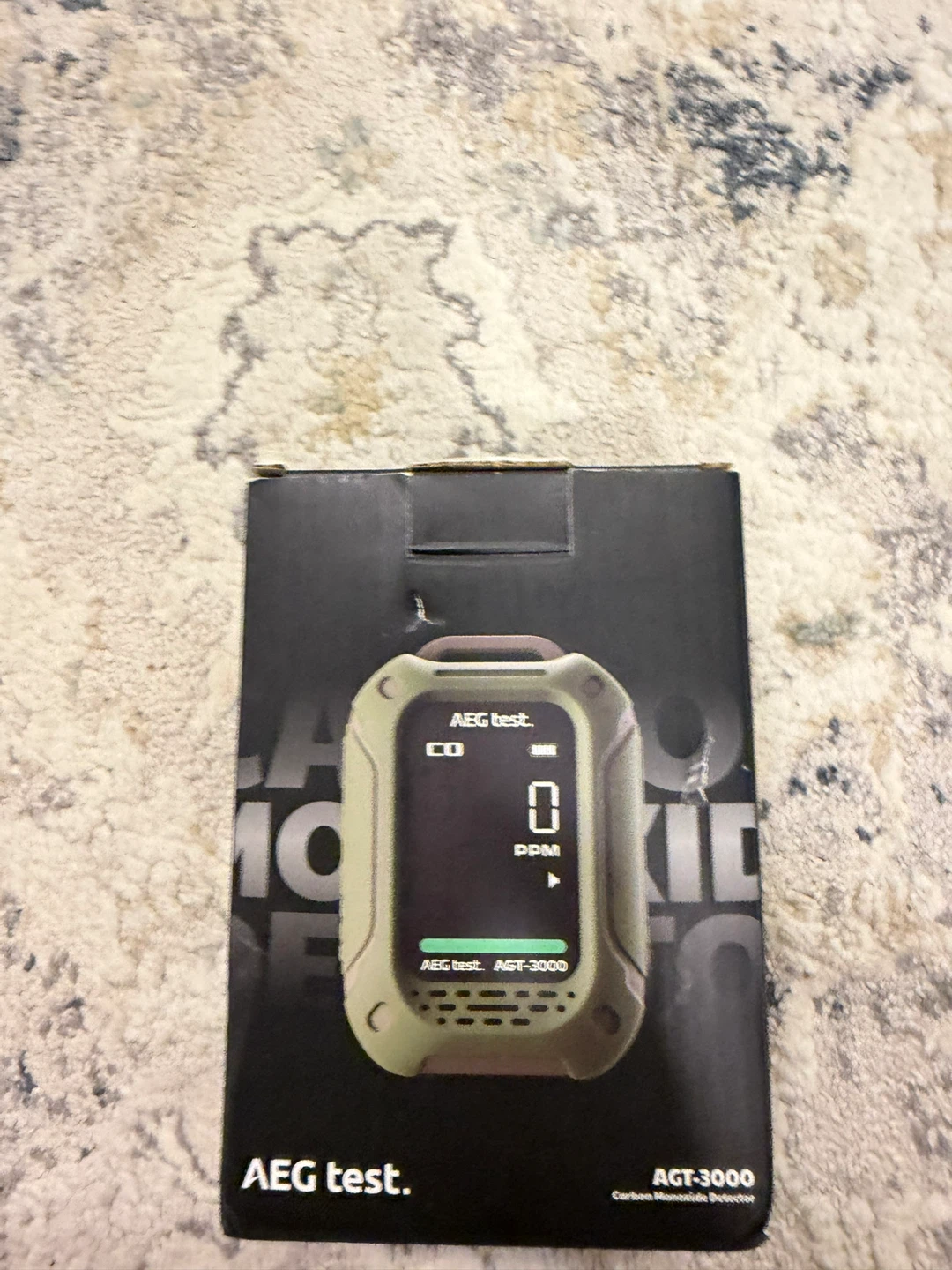 AEG Test AGT-3000 Carbon Monoxide Detector with Case