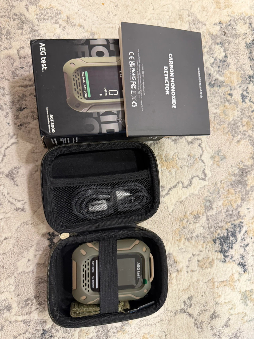 AEG Test AGT-3000 Carbon Monoxide Detector with Case - photo 3