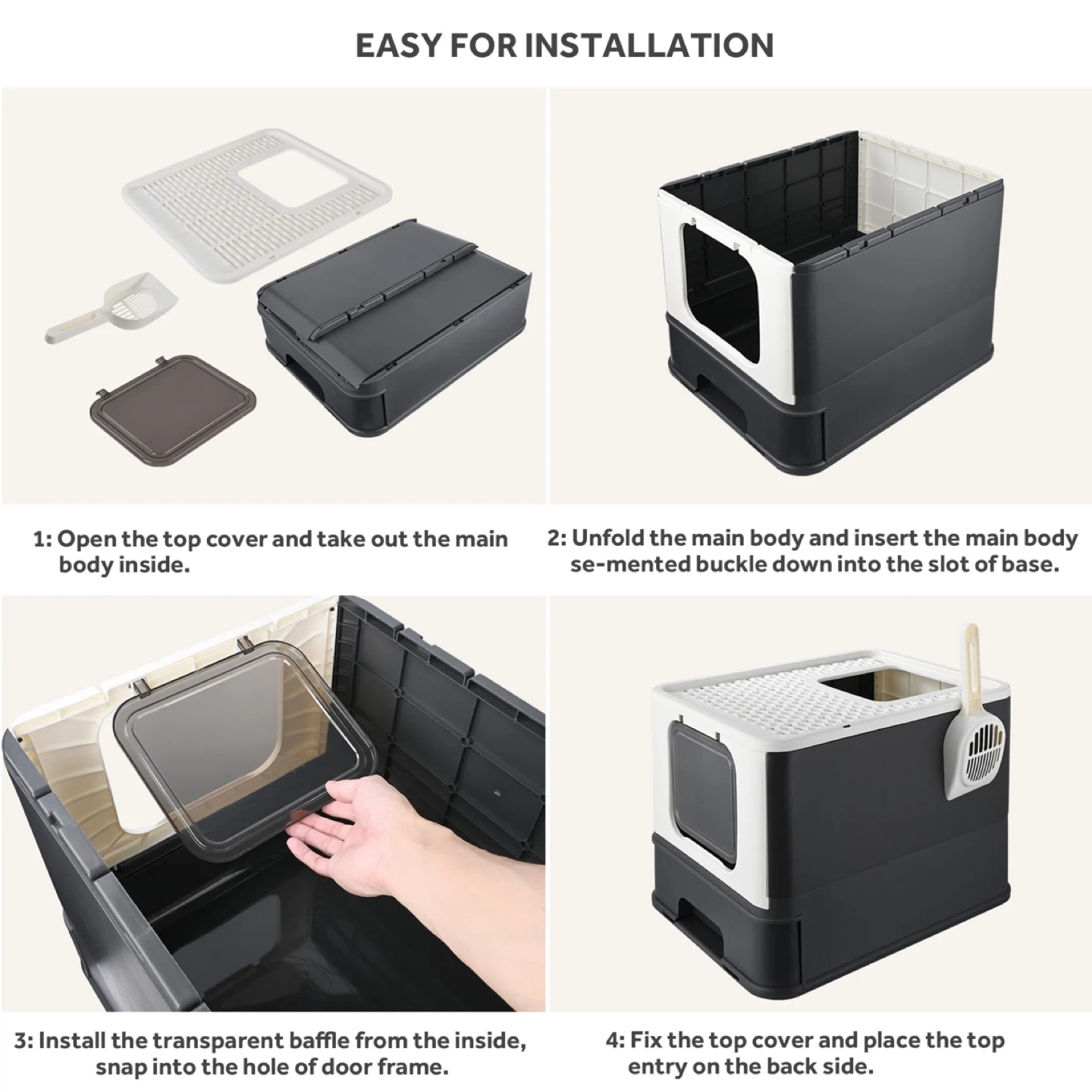 Foldable Cat Litter Box - photo 3