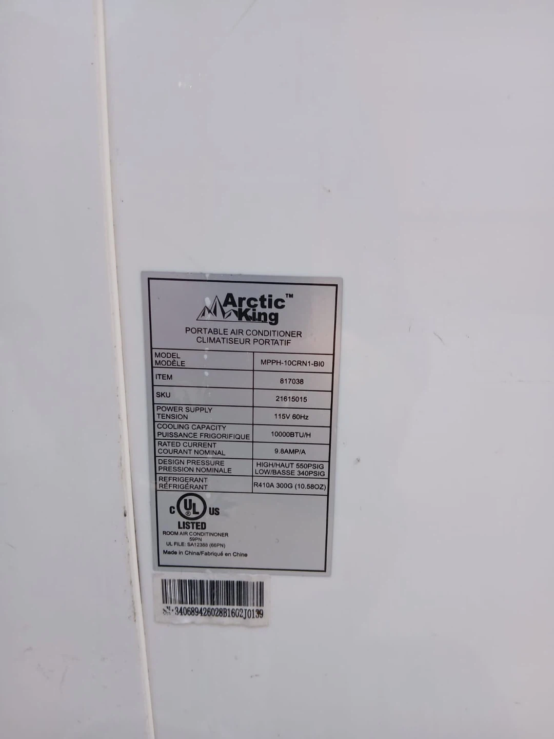 Arctic King Air Conditioner - photo 3