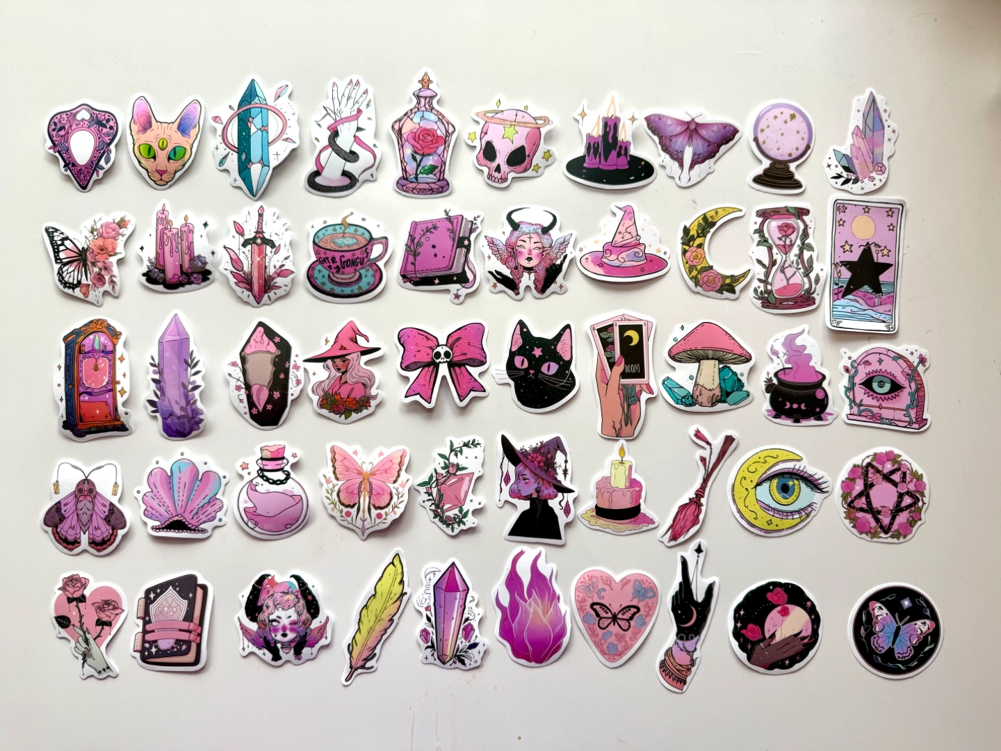 Mystical Witchy Stickers Set 50 pieces