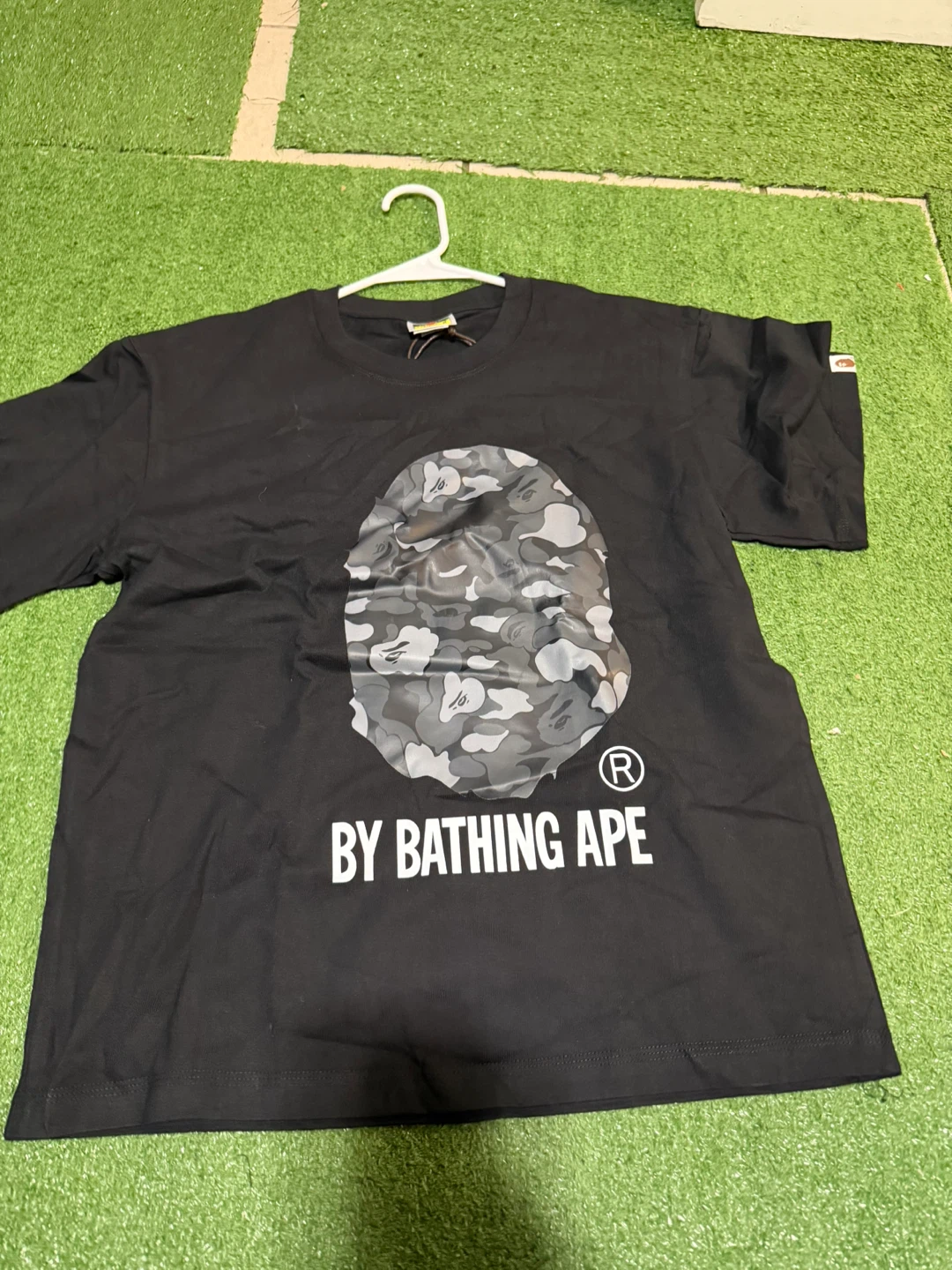 A Bathing Ape BAPE Camo Ape Head T-Shirt - Black