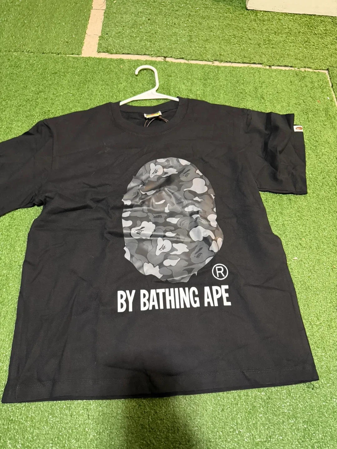 A Bathing Ape BAPE Camo Ape Head T-Shirt - Black