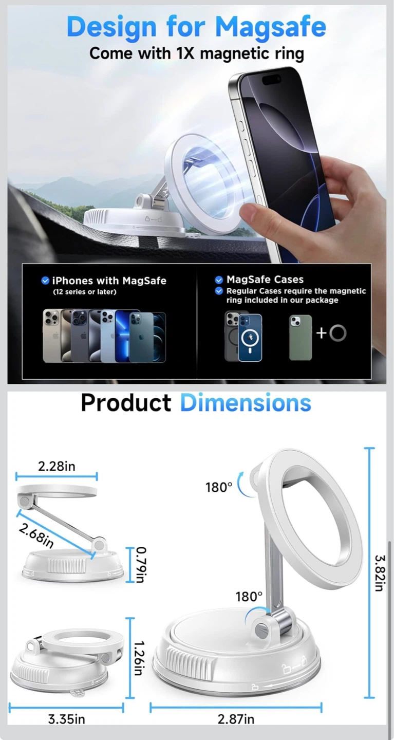 Magnetic Phone Mount for Car - photo 4