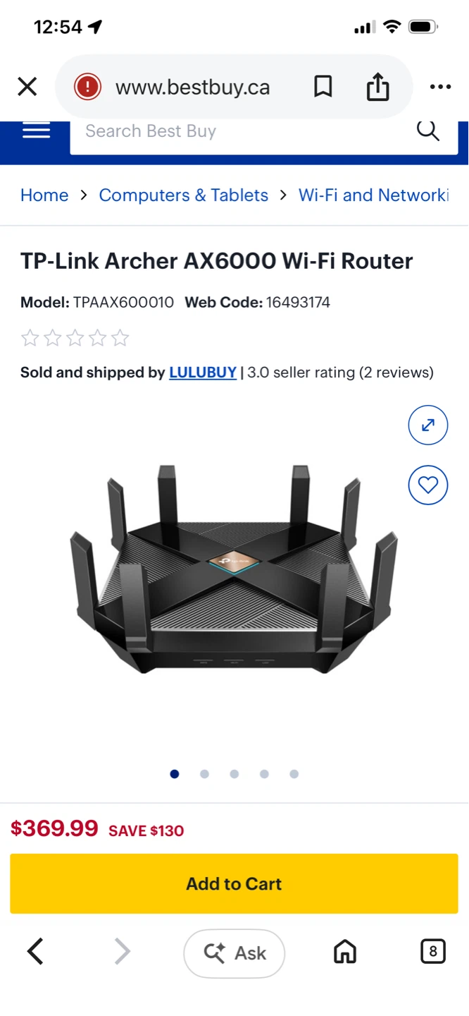 TP-Link Archer AX6000 MU-MIMO Wi-Fi Router - photo 4