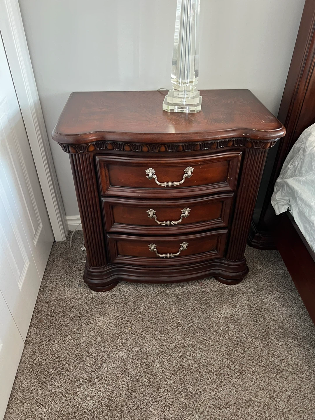 Wooden Dresser and  2 Nightstand Set - photo 2