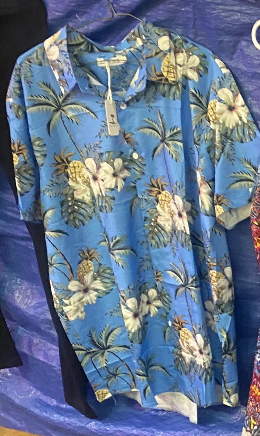 Free delivery Blue Hawaiian Shirt