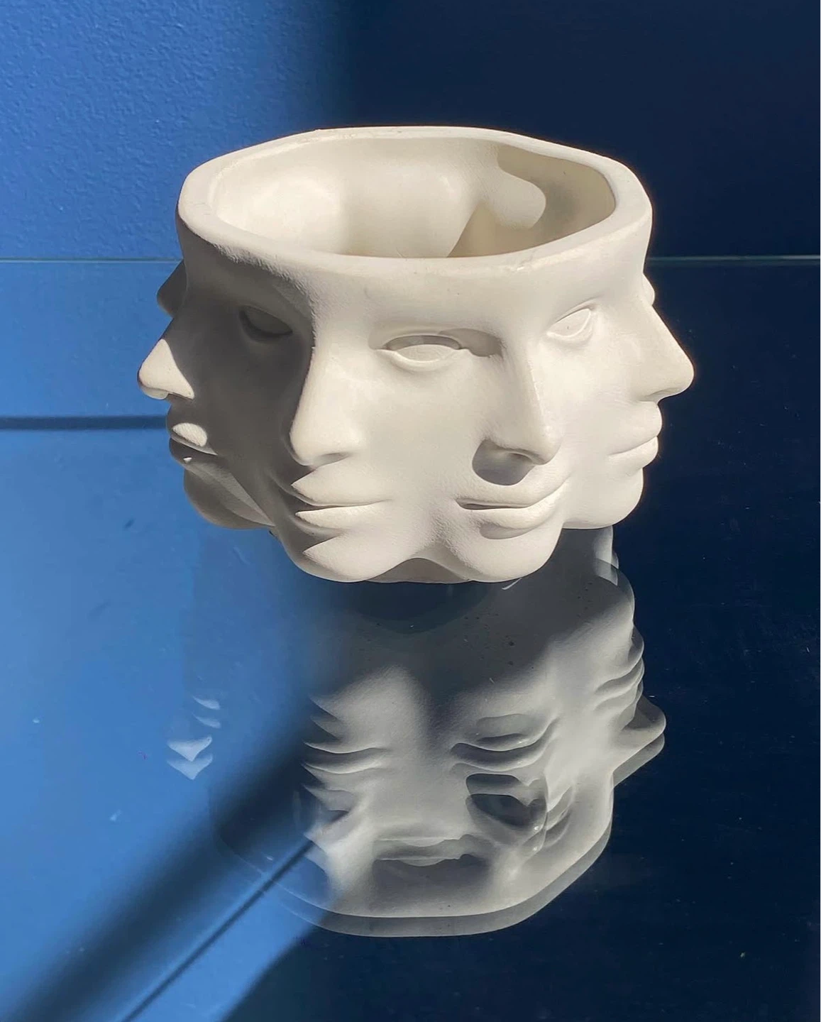 Concrete Face Planter Pot - photo 2