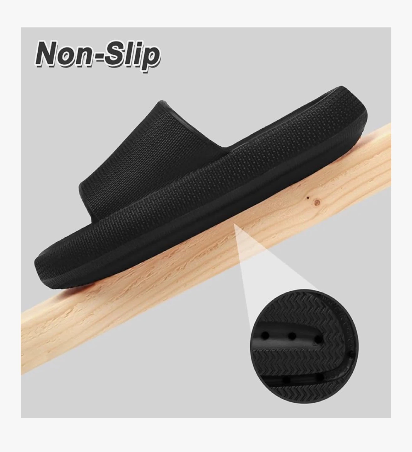 Unisex Black Slides - photo 3