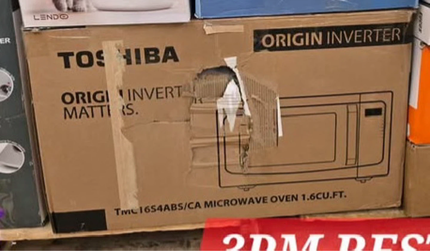 Use like new Toshiba 1.6 Cu.ft Origin Inverter Microwave Oven - photo 2