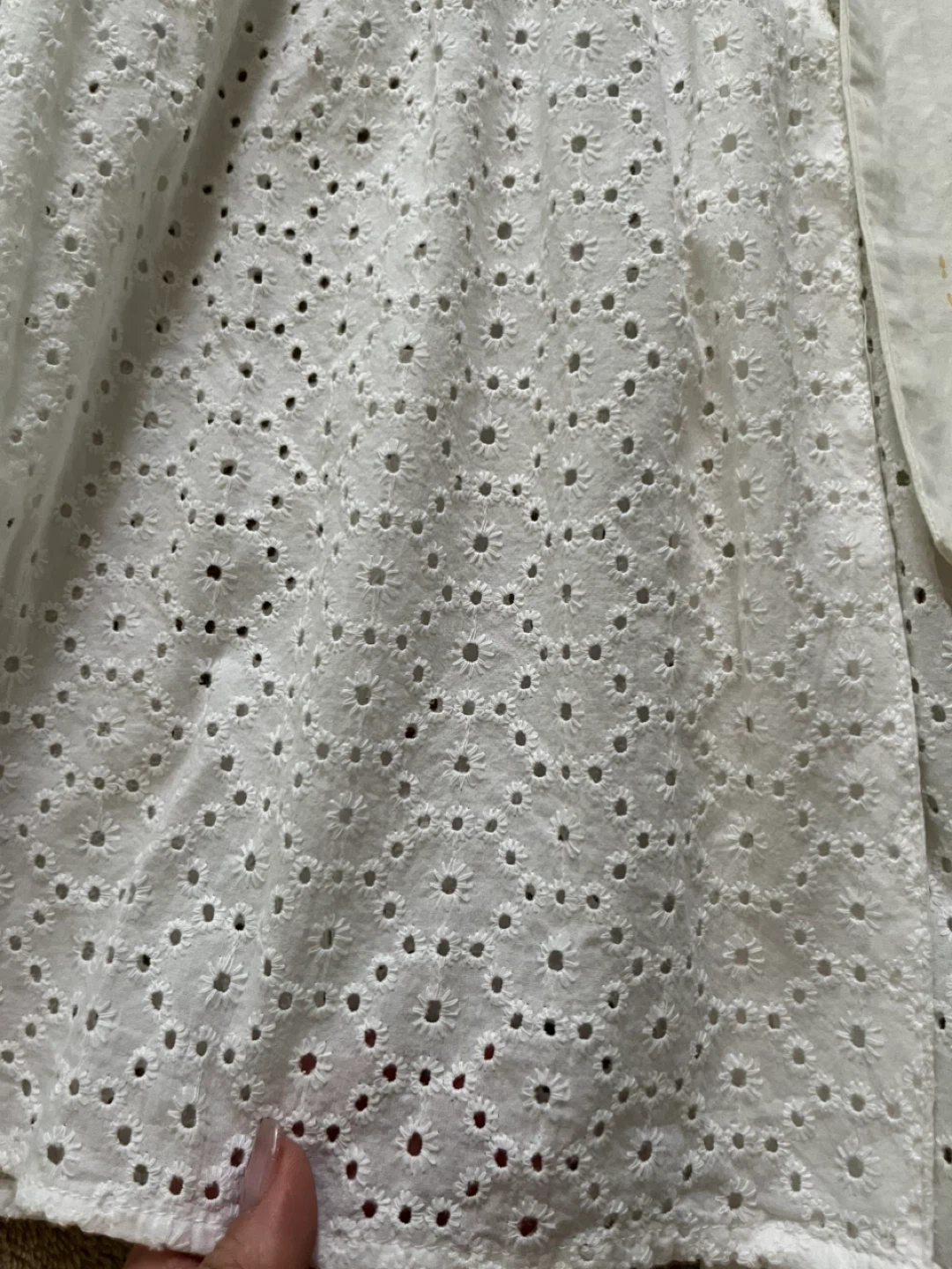 White Eyelet Midi Dress - XL - photo 2