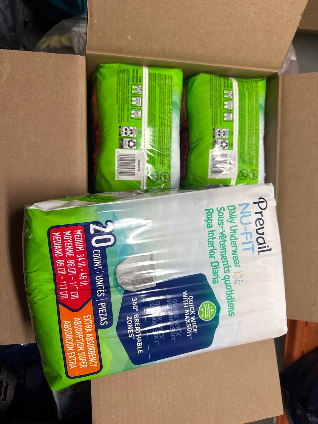 Prevail Nu-Fit Daily Underwear Medium 4 Bags of 20 - photo 2