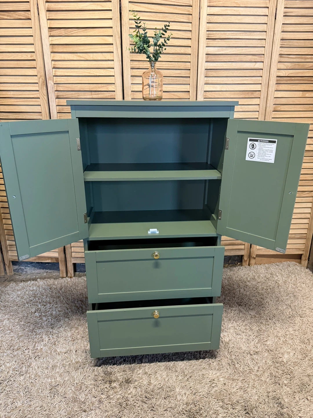 Storage Cabinet with Drawers - photo 4