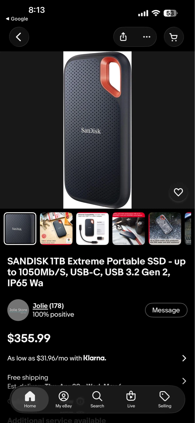 SanDisk 2TB Extreme Pro Portable SSD USB-C