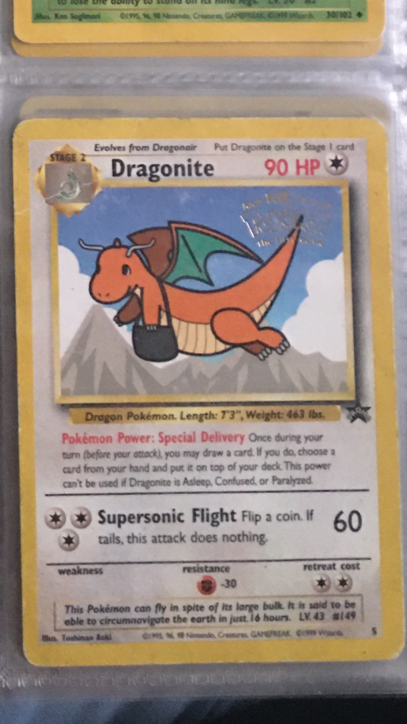Dragonite Pokémon Trading Card