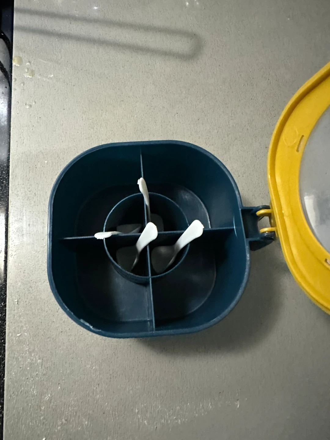 Blue and Yellow Plastic Kitchen Organizer - photo 2