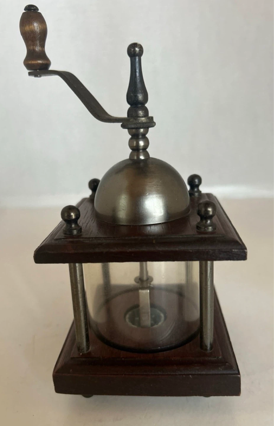 Vintage Wooden Hand Crank Grinder - photo 2
