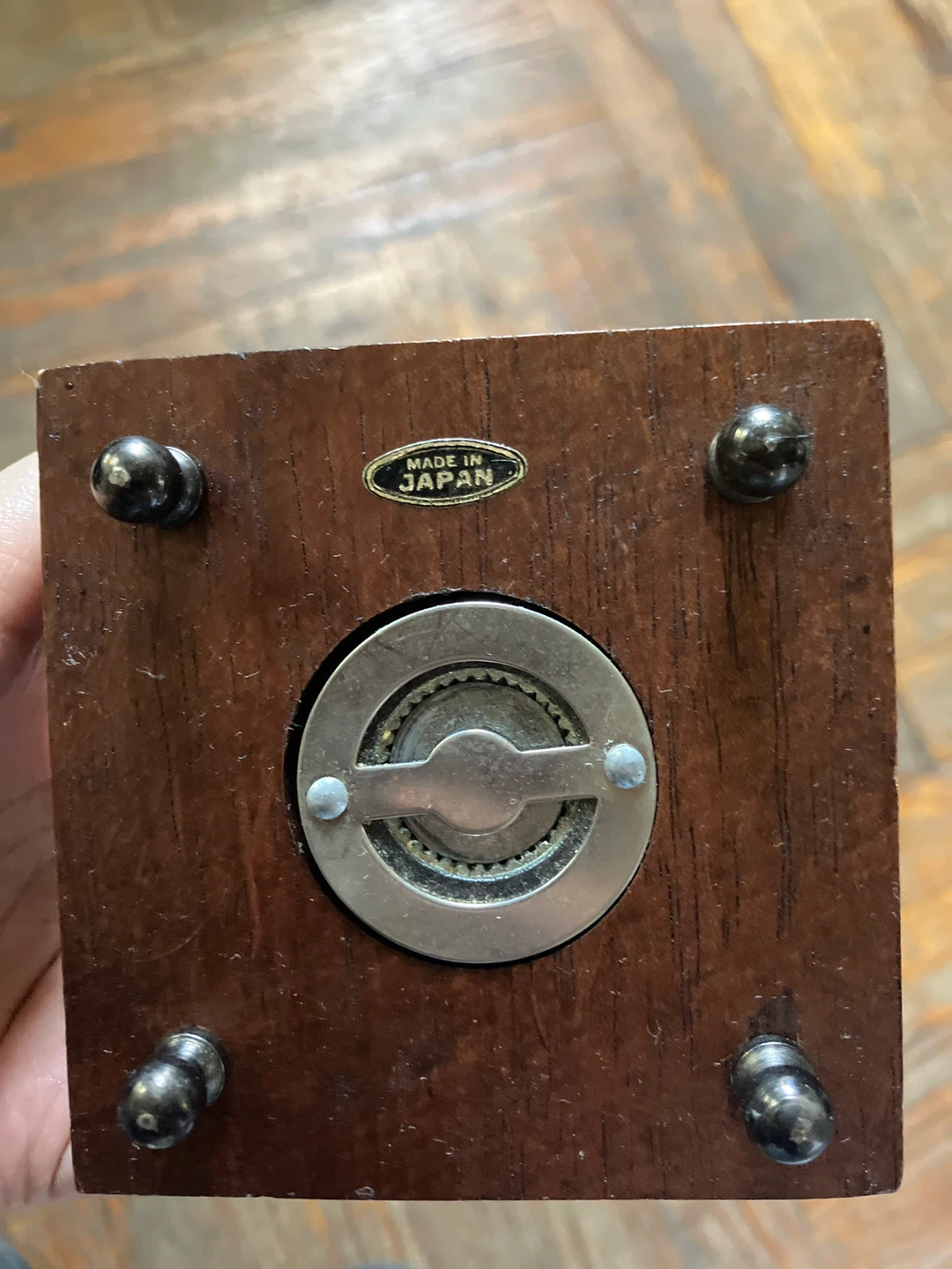 Vintage Wooden Hand Crank Grinder - photo 4