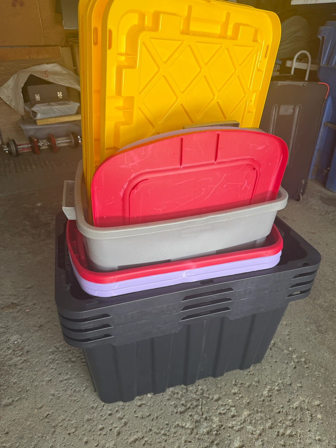 Plastic Storage Totes with Lids - photo 5