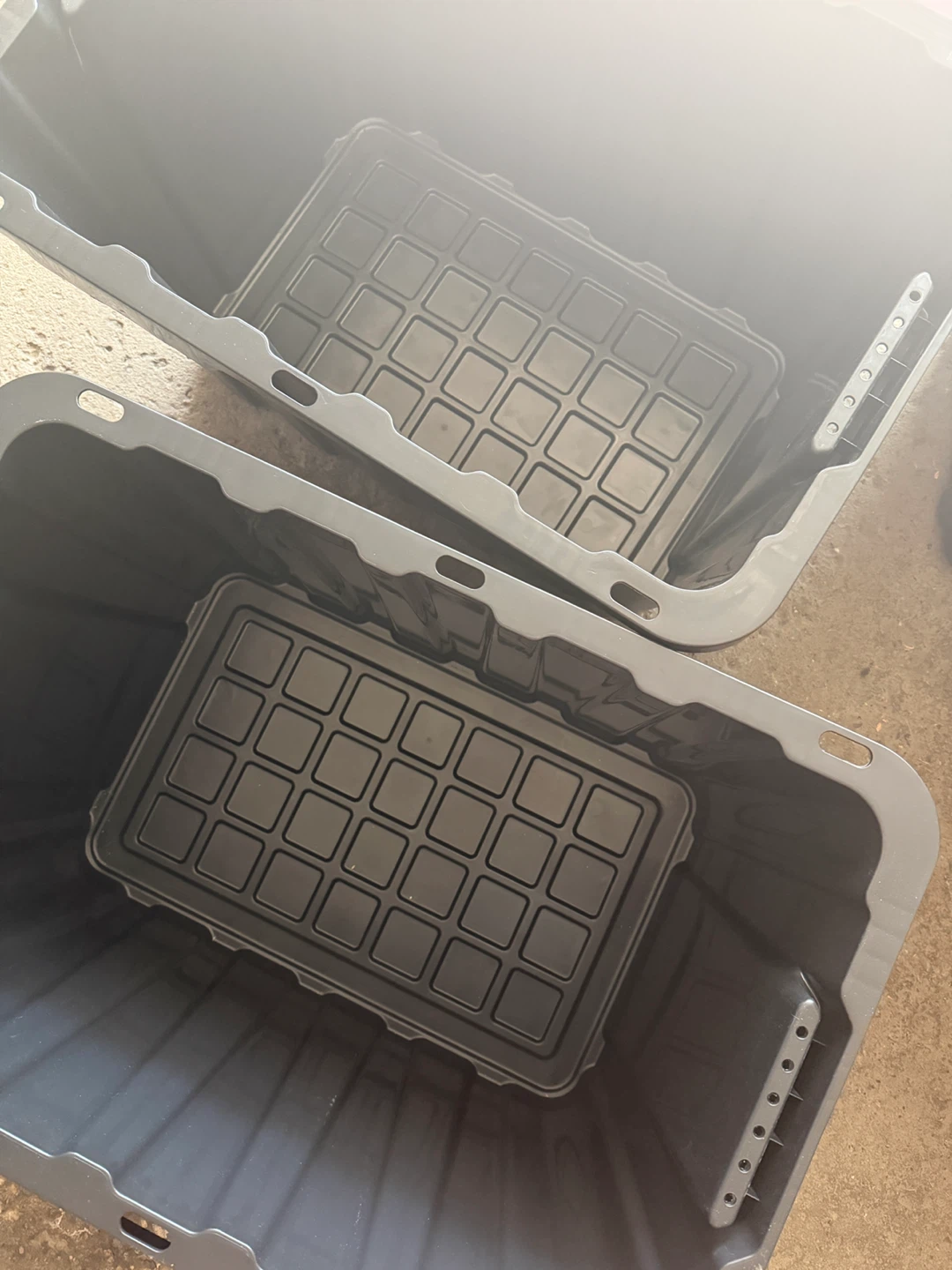 Plastic Storage Totes with Lids - photo 2
