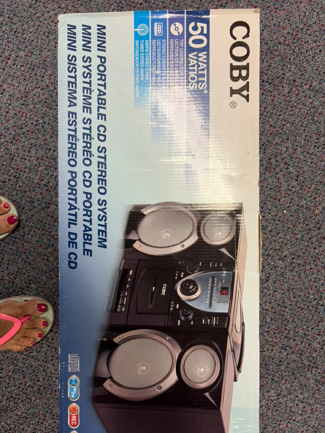 Coby CXCD400 Mini Portable CD Stereo System
