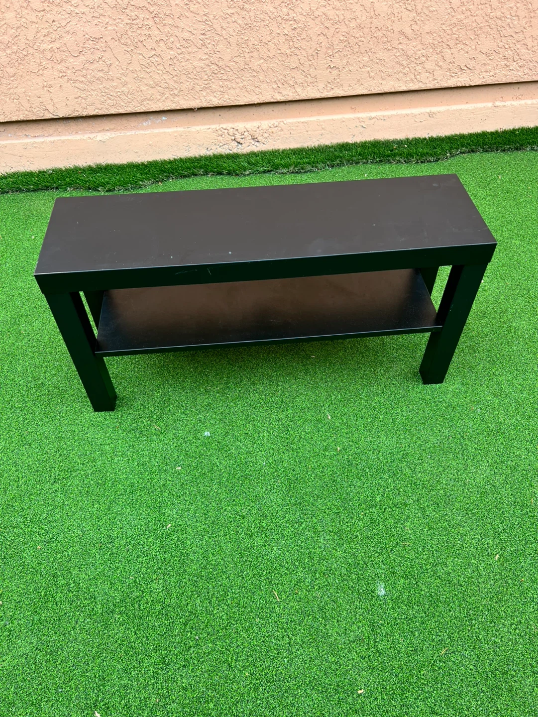 Black 2-Tier Console Table
