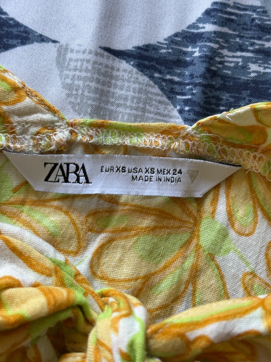 ZARA Floral Tie-Front Camisole Top - Size XS - photo 2