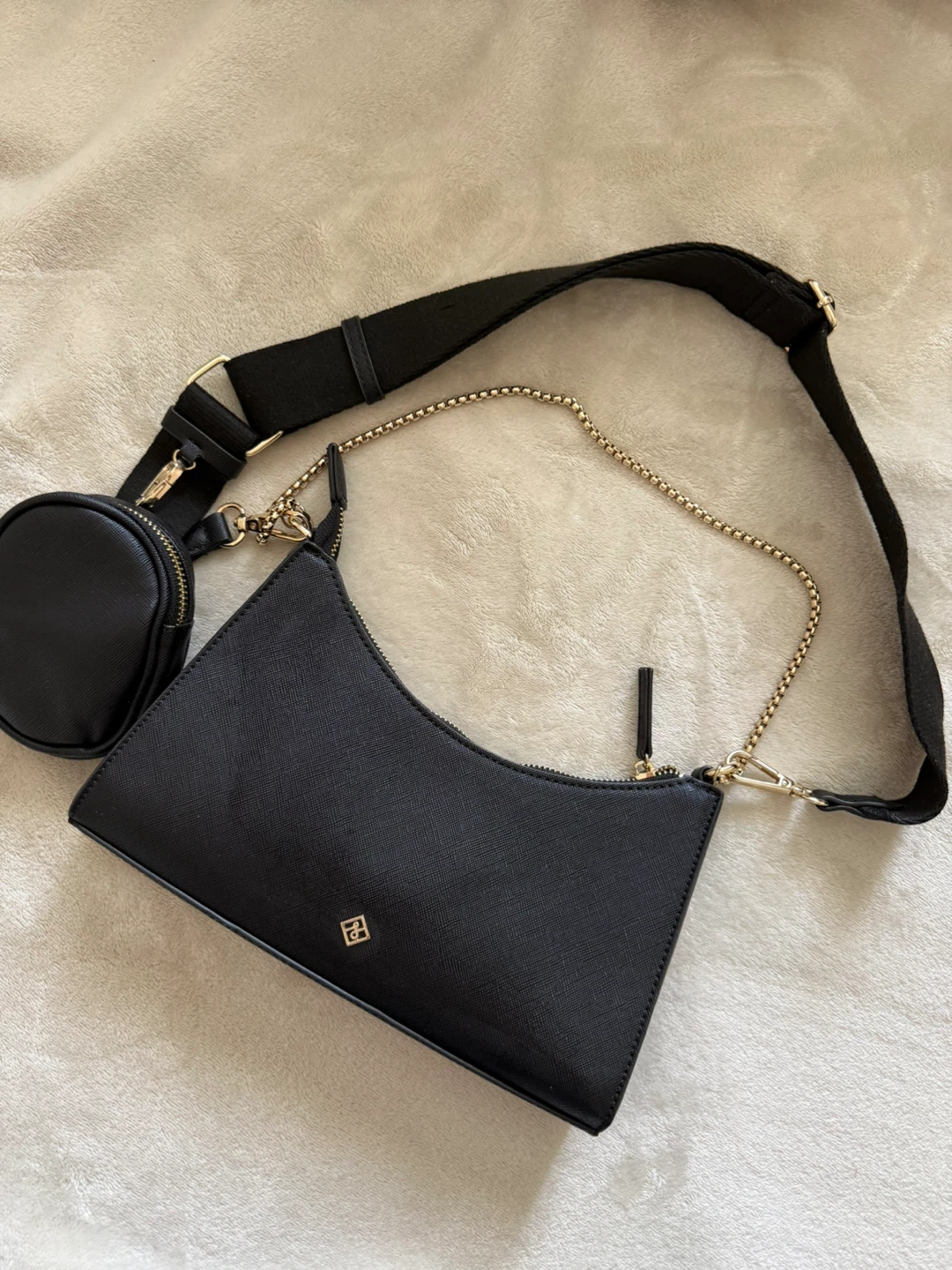Black Purse with Pouch