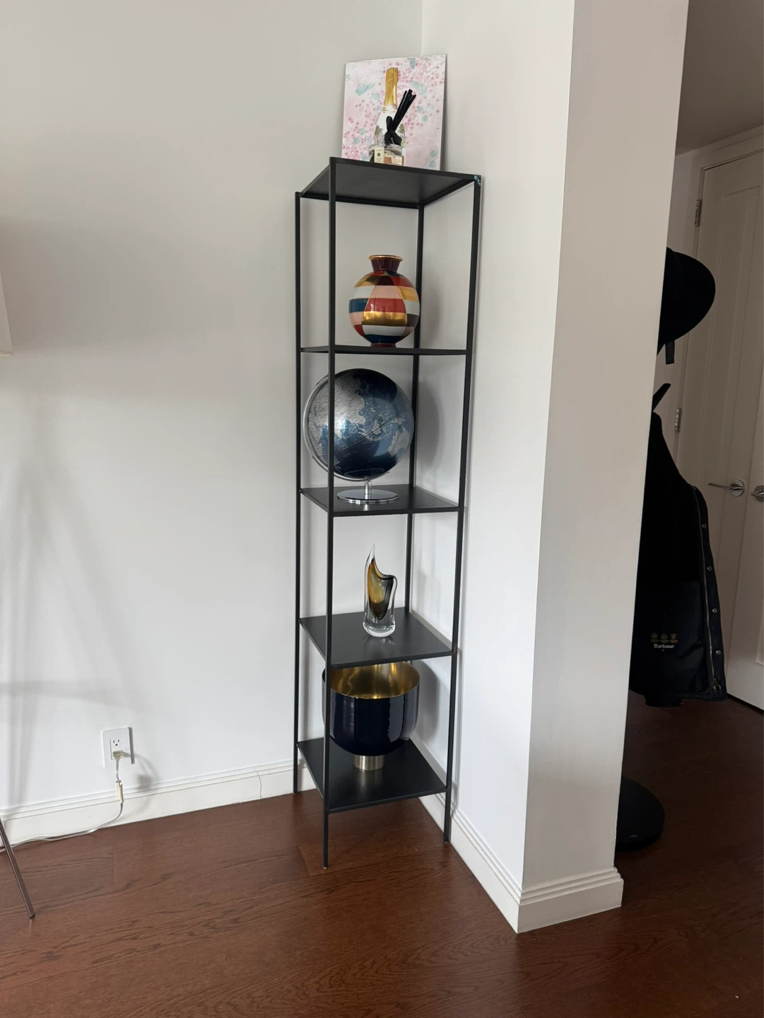 Black Metal 5-Tier Etagere Shelf - photo 2