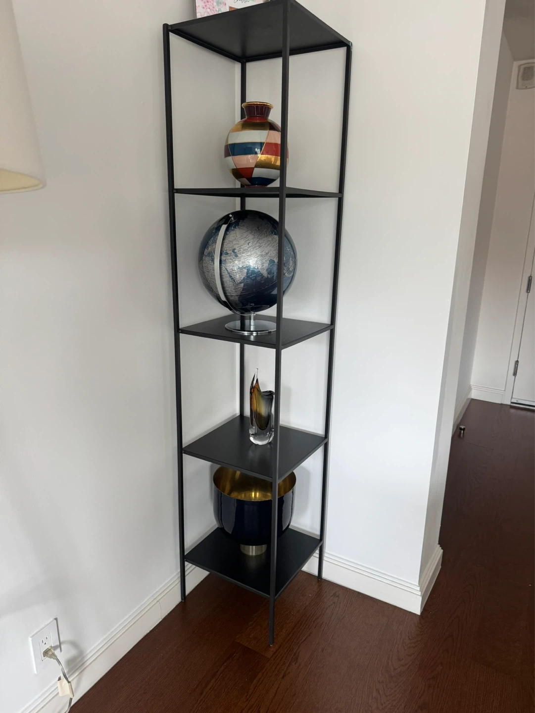 Black Metal 5-Tier Etagere Shelf - photo 3