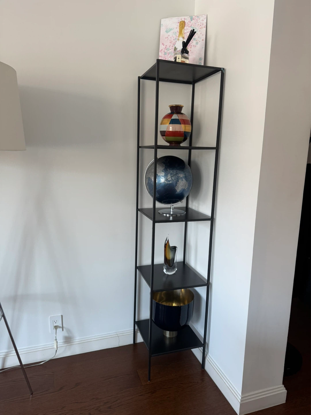 Black Metal 5-Tier Etagere Shelf - photo 4