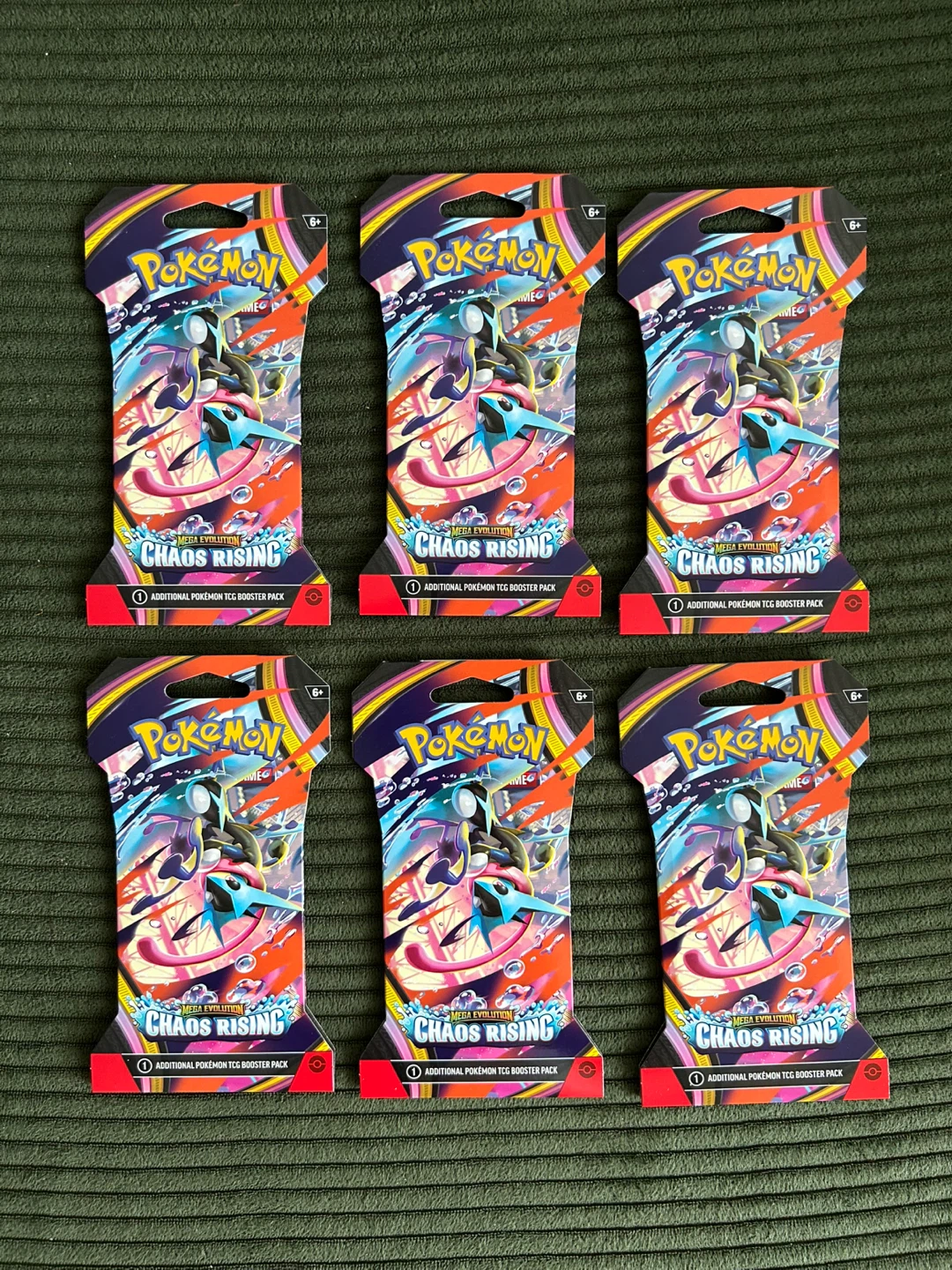 Pokemon TCG Chaos Rising Sleeved Booster Packs