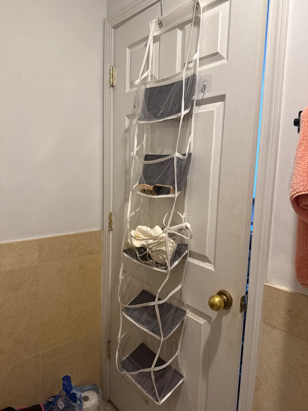 Clear Hanging Storage Organizer with Pockets