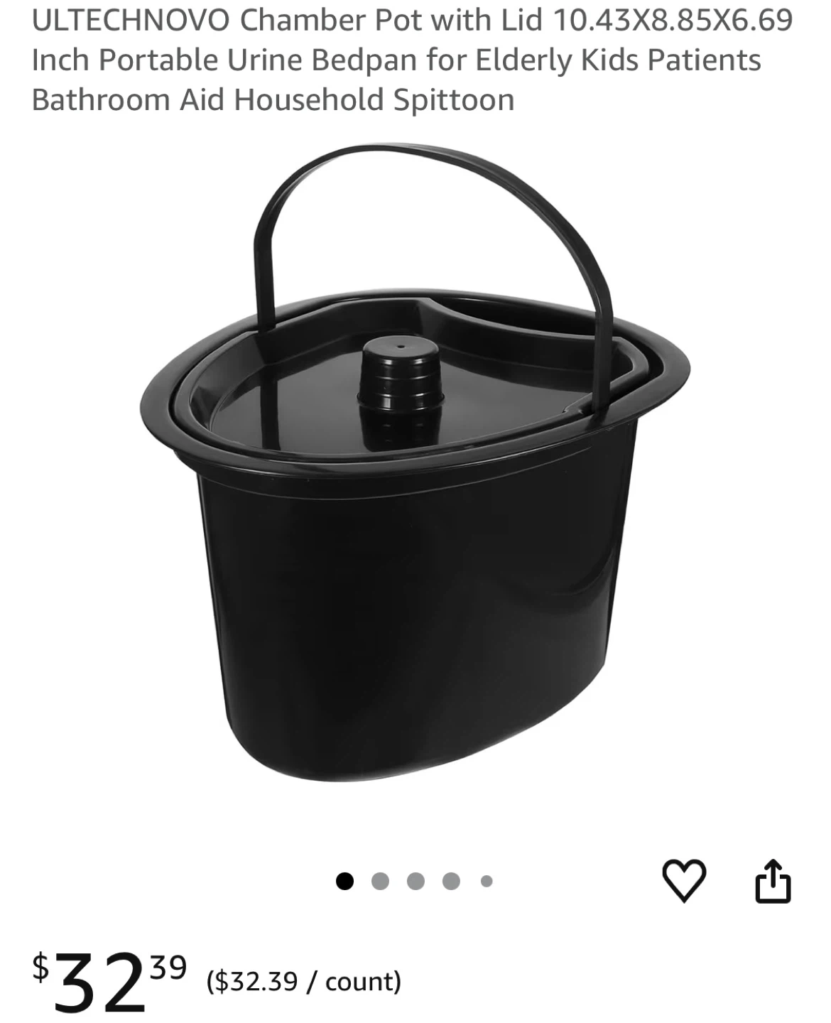ULTECHNOVO Chamber Pot with Lid