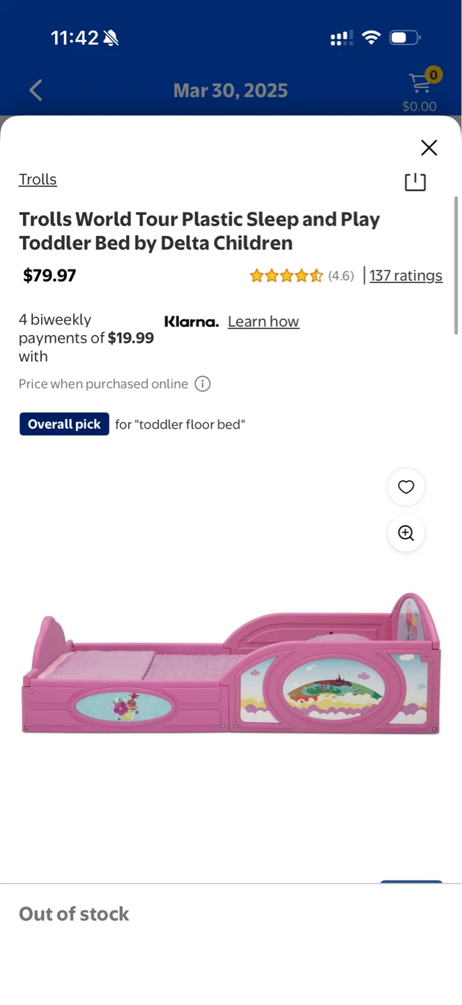 Toddler bed and mattress - photo 3