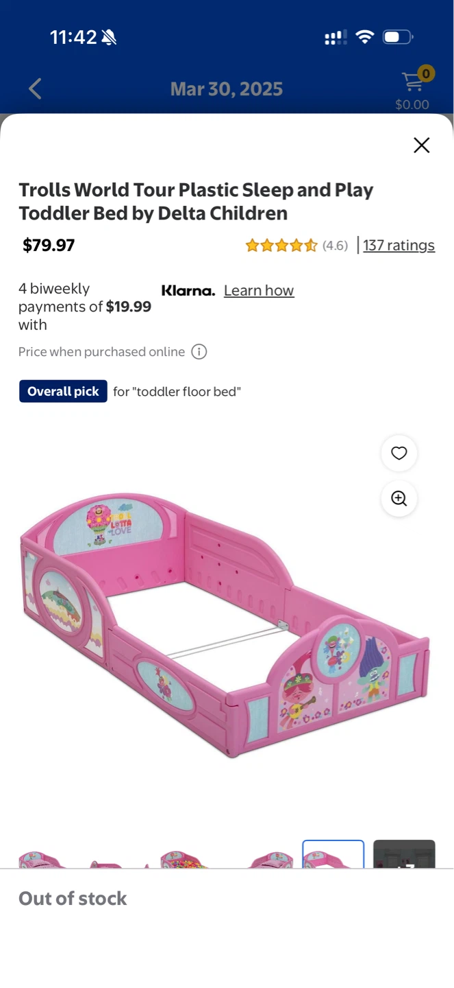 Toddler bed and mattress - photo 2