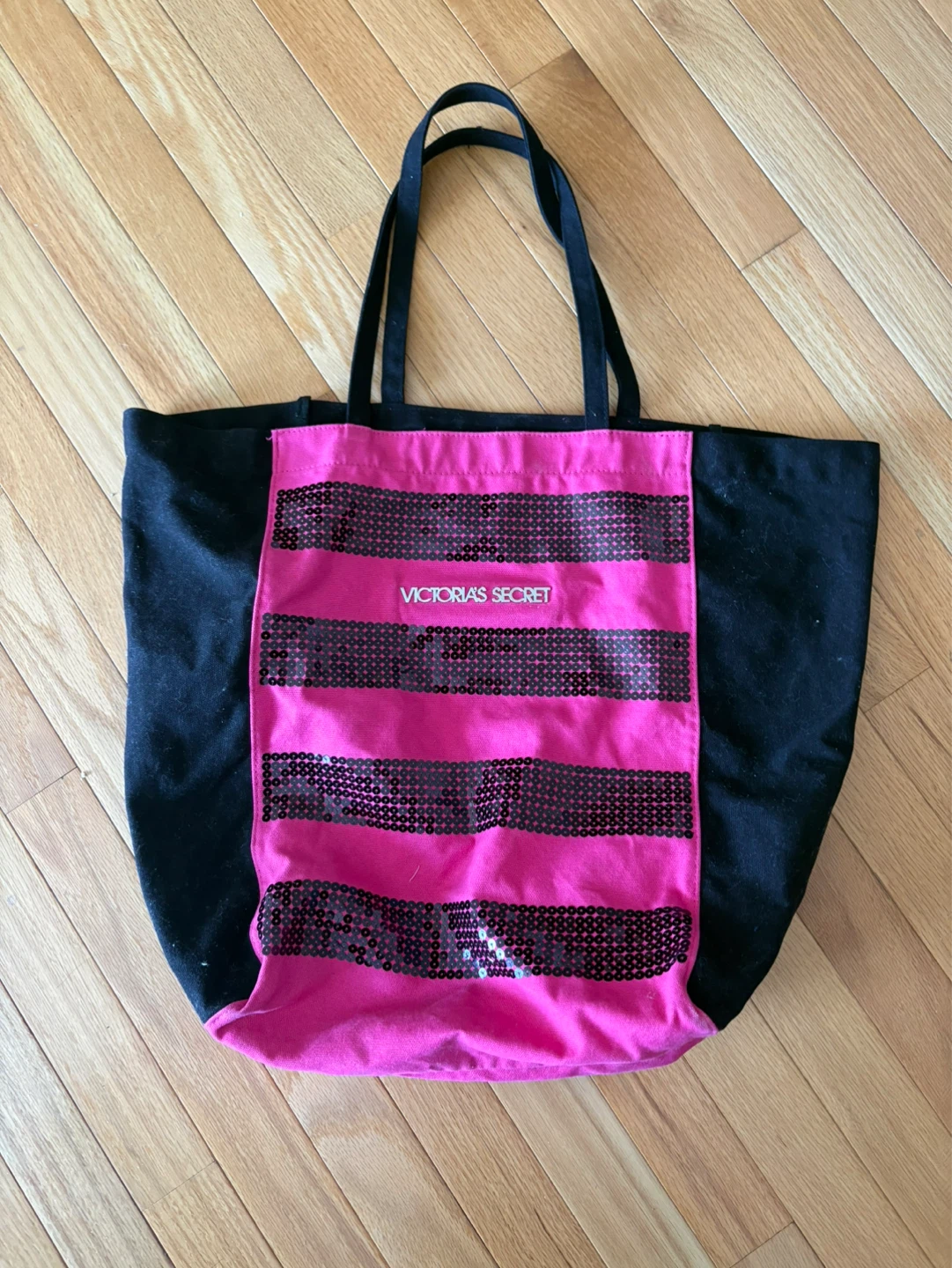 Victoria's Secret Pink Sequin Tote Bag