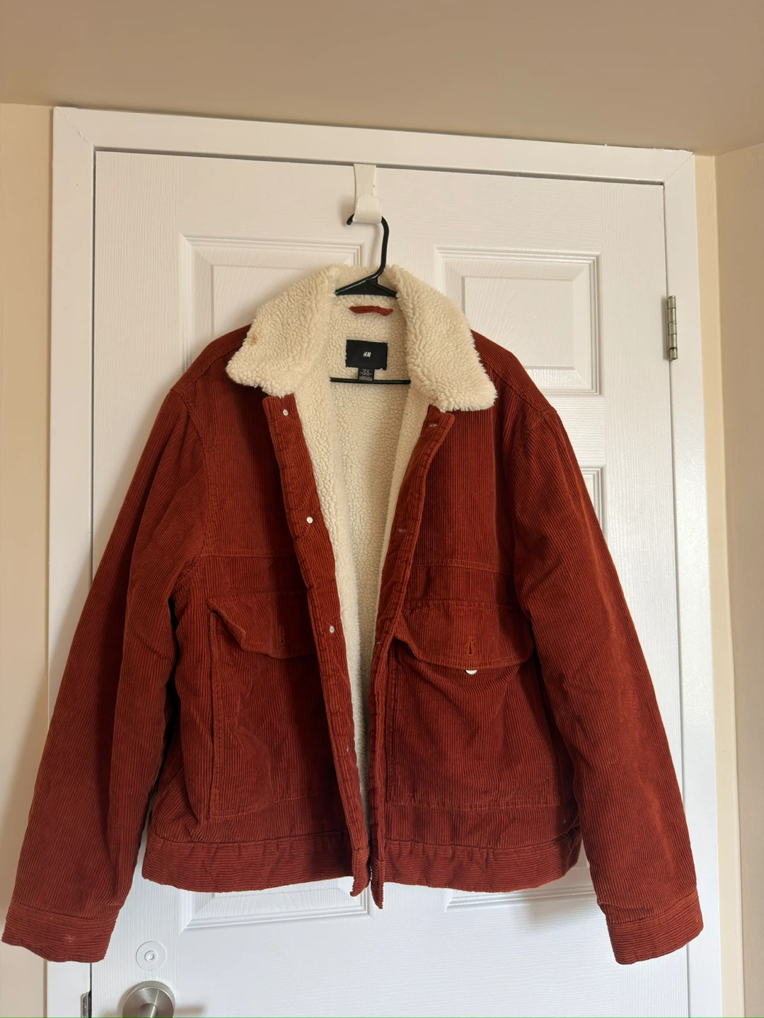 H&M Corduroy Sherpa Lined Jacket - Size XL - photo 5