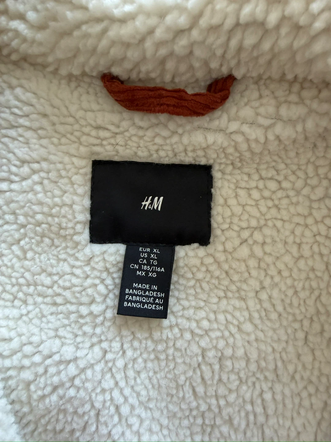 H&M Corduroy Sherpa Lined Jacket - Size XL - photo 4