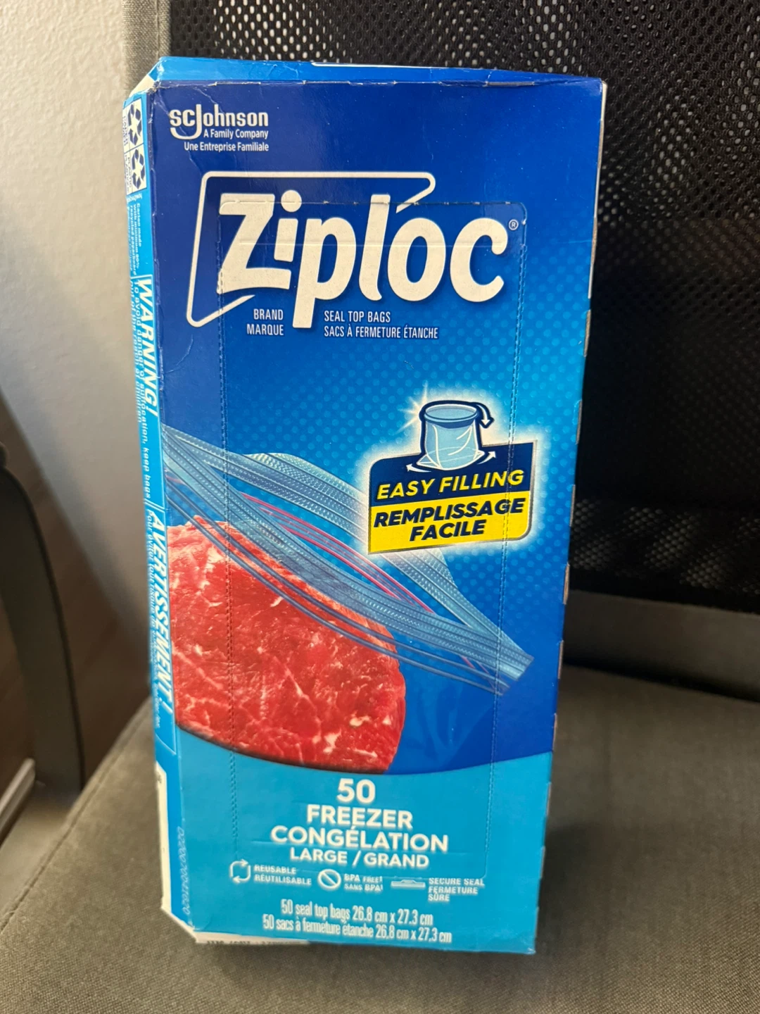 Ziploc Freezer Seal Top Bags – 50 Large Bags for Only $6