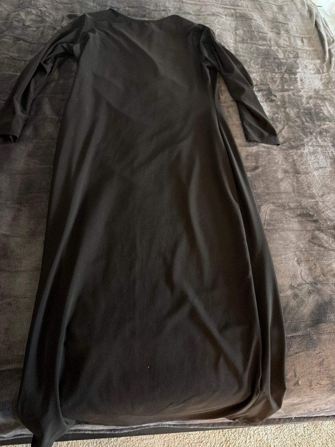 Black Long Sleeve Maxi Dress