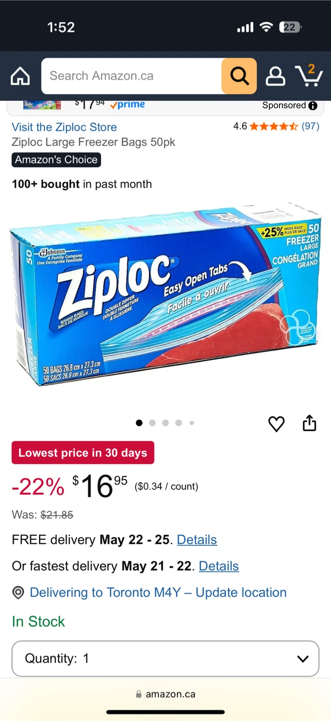 Ziploc Freezer Seal Top Bags – 50 Large Bags for Only $6 - photo 4