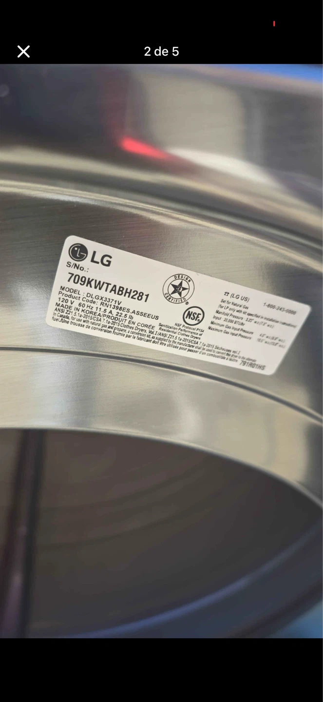 LG Washer and Dryer Set - photo 3