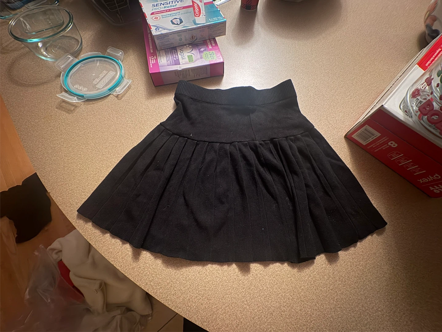 Black Pleated Skirt