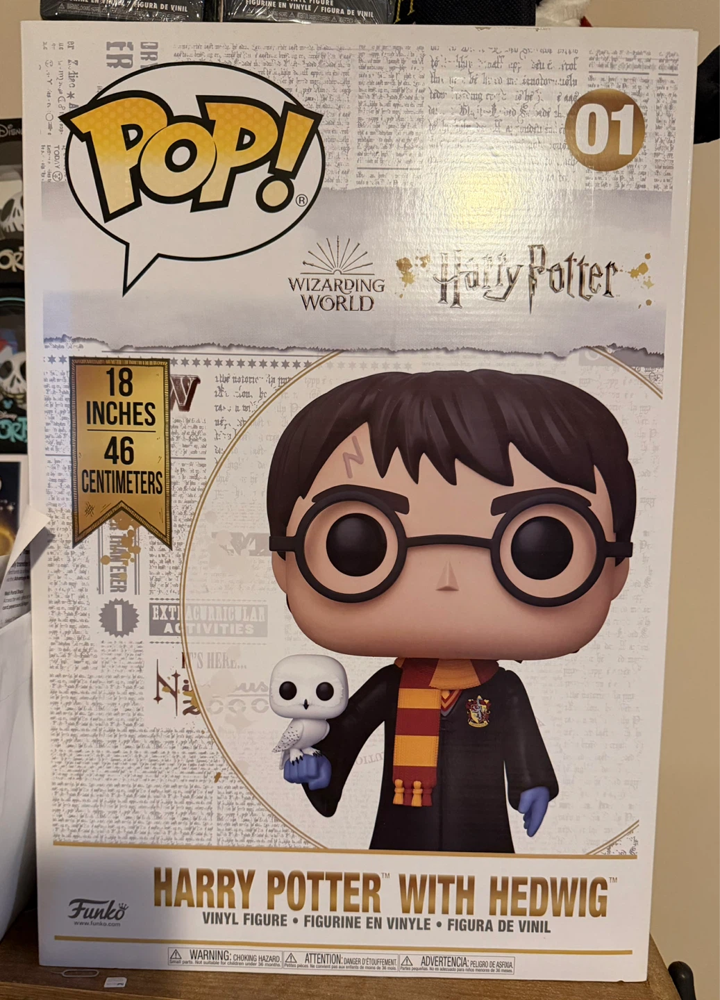18” Harry Potter with hedwig Funko Pop