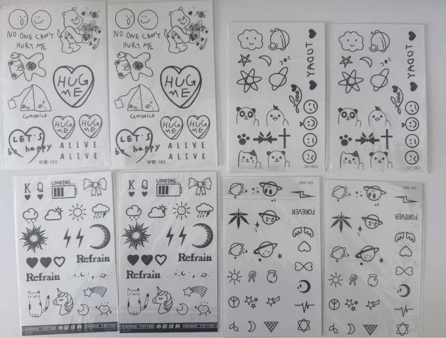 Last for a Week -Temporary Tattoo Sheets / Waterproof - photo 4